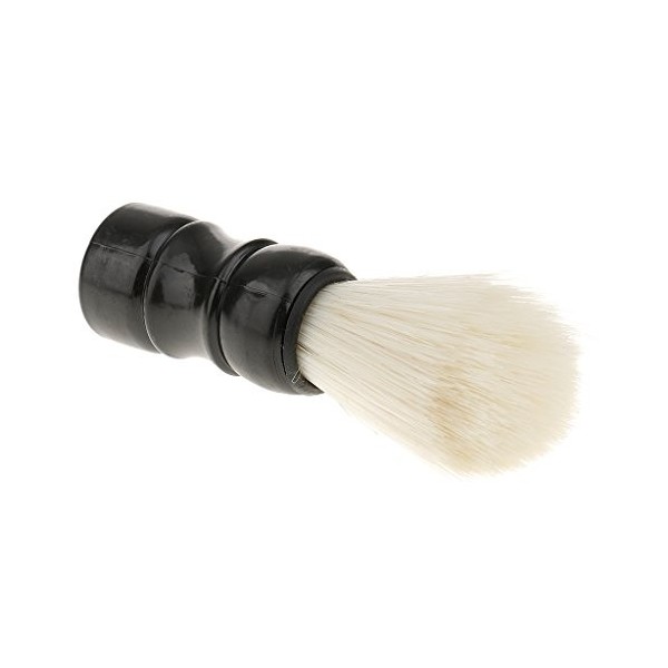 MagiDeal Homme Blaireau de Rasage Brosse à Raser Brosse à Moustache Pour Professionnel Barbier Salon de Coiffure - Noir, 9,5 