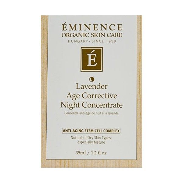 Eminence Lavender Age Corrective Night Concentrate Normal to Dry Skin, Especially Mature 35ml Crème Jour et Nuit