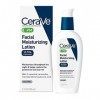 Lotion hydratante pour le visage CeraVe PM | Crème de nuit à lacide hyaluronique et à la niacinamide | Hydratant ultra-léger ...