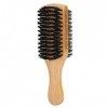 Hommes Double Face, Brosse à Cheveux Brosse à Barbe Multifonctionnelle Double Face Barbe Brosses pour le Visage Blaireau de R