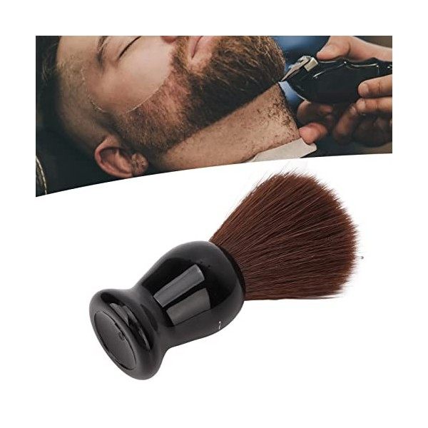 brosse à barbe homme，Blaireau de rasage，Outils de coiffeur，Convient à tous les types de barb