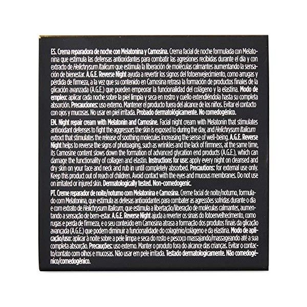 Isdinceutics Ceutics A.G.E Reverse Night Crème réparatrice anti-âge avec mélatonine 50 ml Crème Jour et Nuit