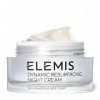 ELEMIS Crème de nuit dynamique resurfaçante, crème de nuit retexturante formulée pour lisser et améliorer l’éclat de la peau,