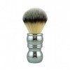 RazoRock Blaireau de rasage synthétique Plissoft Chrome Silvertip