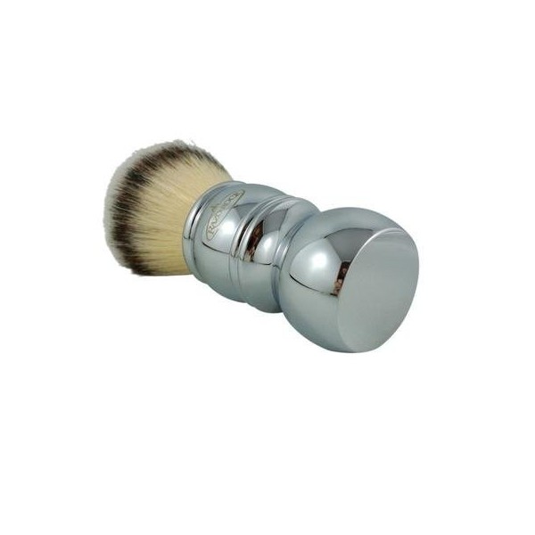 RazoRock Blaireau de rasage synthétique Plissoft Chrome Silvertip