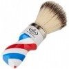 Omega 46806 - Pinceau de Barbe en fibre Hi-Brush, Bleu, Fruité