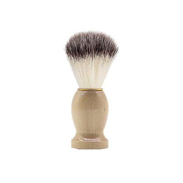 ccHuDE Blaireau de rasage pour homme avec manche en bois - Blaireau de rasage pour homme - Outil de salon de coiffure