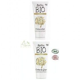 Duo Produit de beauté MARILOU BIO - Gamme Argan - Crème de nuit à lhuile dArgan - Crème de jour Crème Jour et Nuit