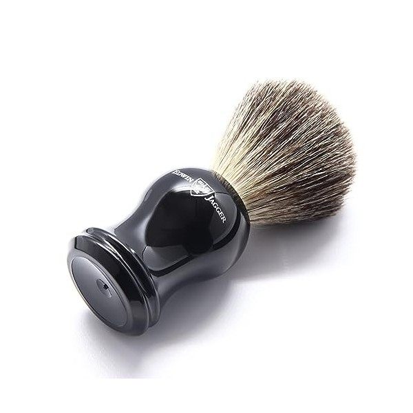 Edwin Jagger Blaireau Pure Badger Ébène Noir