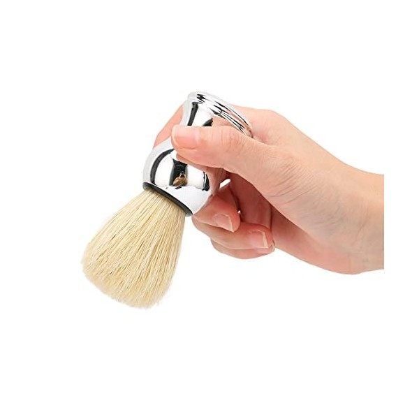 Blaireau de rasage, brosse à barbe à structure compacte au toucher doux pour les salons de pour la maison