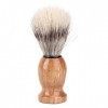 Brosse de rasage pour hommes de poils de blaireau, salon de coiffure, nettoyage facial de barbe durable et utile