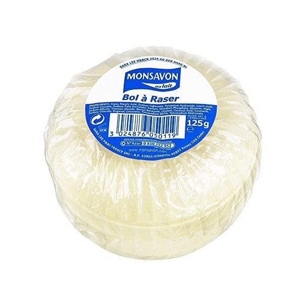 Monsavon Bol à Raser 125 g- Lot de 3