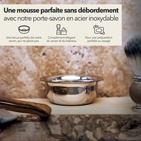 Störtebekker® Bol de rasage - Creuset de rasage en acier inoxydable - Parfait pour faire mousser la mousse