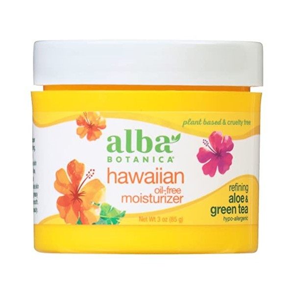 Alba Botanica Hawaiian Aloe and Green Tea Oil-Free Moisturizer -- 3 oz by Alba Crème Jour et Nuit