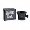 Men Rock Black Colour Porcelain Shaving Bowl avec Poignée pour une Prise en Main Facile et Confortable, Expérience de Rasage 