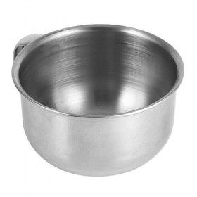 Telituny Bol à Savon-Nouveau Savon à raser en métal en Acier Inoxydable Tasse Bol Tasse Rasoir Outil de Mousse nettoyante pou