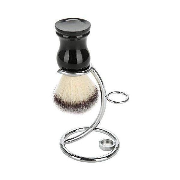 Support de rasoir Kit doutils de rasage pour hommes 2 en 1 brosse de rasage incurvée Portable support de support de rasoir m