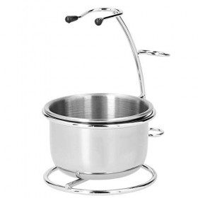 MOUMOUTEN Ensemble de Porte Blaireau et Bol éLéGant Alliage Support Rasage Ensemble Support Bol de Rasage, Support Blaireau d