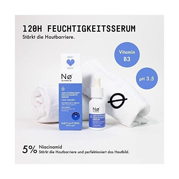 Nø Rain Tonight 120H Hypersleep Serum Sérum Hydratant pour Nuit Crème Jour et Nuit