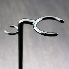 Haryali London, porte-rasoir pour rasoir, fabriqué en acier inoxydable avec finition en couleur noire, parfait pour tous les 