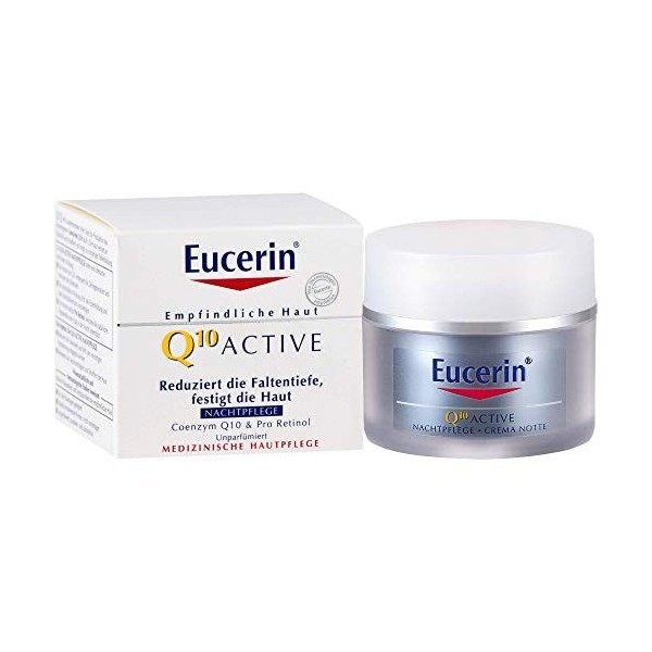Eucerin Q10 Active Anti-Falten Nachtpflege Creme, 50 ml Crème Crème Jour et Nuit