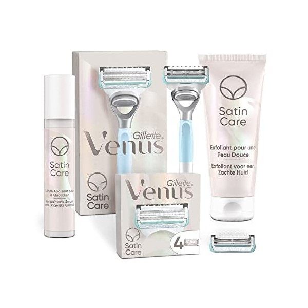 Gillette Venus Pour La Peau Et Les Poils Pubiens, Rasoir Pour Femme - 2 Lames, Aide À Protéger La Zone Sensible Du Maillot Du