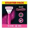 Wilkinson Sword 7001143Z Quattro For Women Rasoir Rose Gold 5 Unités