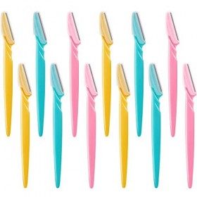 12 Pièces Rasoir à Sourcils Shaper Shavers Rasoirs pour les Femmes et les Hommes Dissolvants pour le Visage