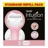 Wilkinson Sword Intuition Ultra Moisture - Lames de rasoir pour Femme - Pack de 3