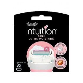 Wilkinson Sword Intuition Ultra Moisture - Lames de rasoir pour Femme - Pack de 3
