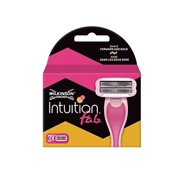 Wilkinson - Intuition F.A.B - Lames de rasoir pour Femme - pack de 3