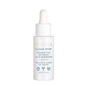 Pacifica Clean Shot Granactive Retinoid 5 pour Cent dans lEau de Mer Sérum Unisexe de 0.8 oz Crème Jour et Nuit