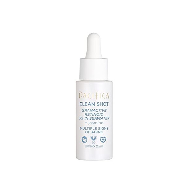Pacifica Clean Shot Granactive Retinoid 5 pour Cent dans lEau de Mer Sérum Unisexe de 0.8 oz Crème Jour et Nuit