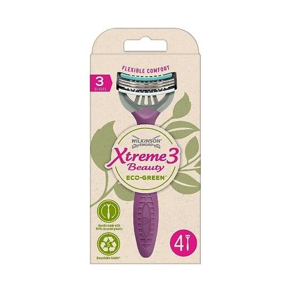 Wilkinson Sword Rasoir Xtreme 3 Beauty Eco Green - 4 Unités