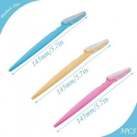 3 Pièces Rasoirs à Sourcils, Rasoir Sourcil Femme, Rasoir à Sourcils de Sécurité pour le Visage, Rasoirs à Sourcils Visage Ma