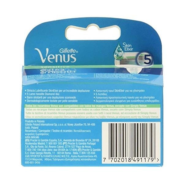 Gillette Venus Embrace Sensitive Lot de 2 rasoirs pour femme