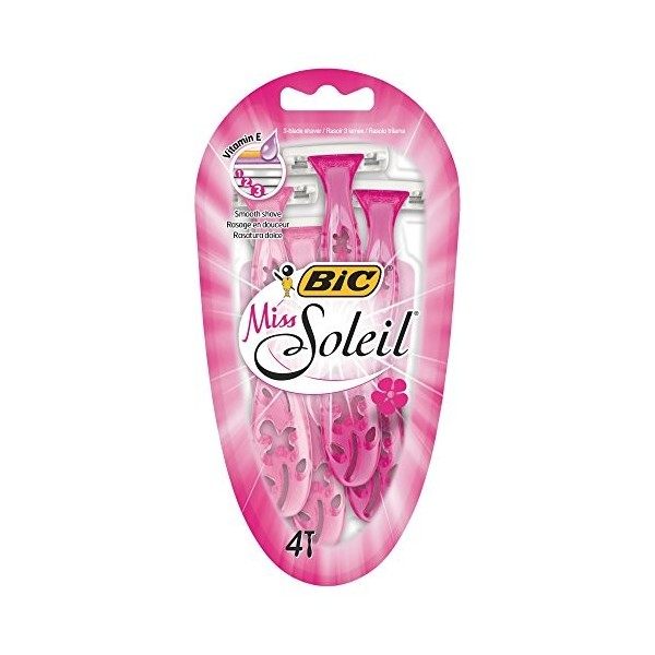 BIC Miss Soleil Rasoirs Jetables pour Femme - Blister de 4