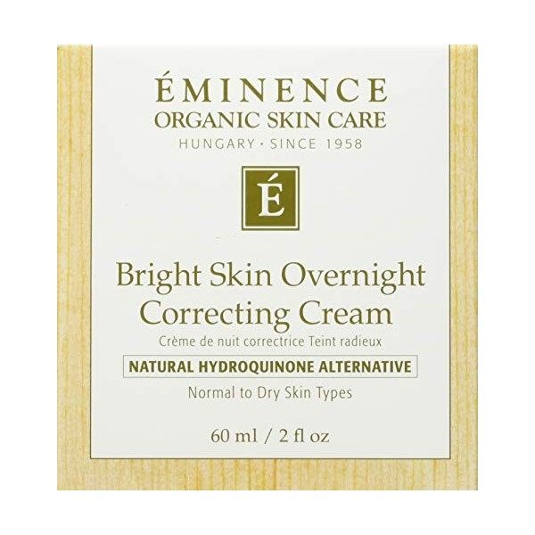 Eminence Bright Skin Overnight Correcting Cream For Unisex 2 oz Cream Crème Jour et Nuit