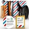 Sapiens Barbershop Kit Barbe Homme - Coffret Barbe Rasage et Soin - Huile et Baume Barbe BIO Made in France, Coupe Choux, Lam