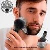 Ensemble Blaireau Rasage Homme - Kit de Rasage Barbier Comprenant un Blaireau de Rasage, un Savon à Barbe pour Blaireau, un B