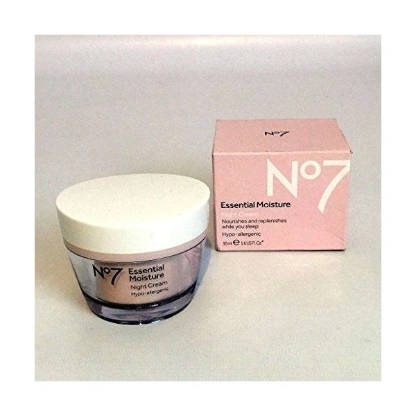 No7 Humidité Essentielle Crème De Nuit 50Ml Crème Jour et Nuit