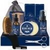 Kit Barbe Homme, Beesjuy Coffret Barbe Homme, Coffret Cadeau Homme, Entretien Barbe Kit Soins Barbe Pour Hommes Avec Huile, C