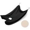 1 Pièce Noir Bavoir de Rasage Cap de Rasage Salon Care Smock Tablier de Rasage de Coupe de Cheveux pour Hommes avec 2 Ventous