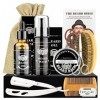 MXTIMWAN | Kit Soins Barbe pour Hommes - Kit Barbe Hommes 10 PC - Kit Entretien Barbe Homme pour lEntretien et le Soin de Ba