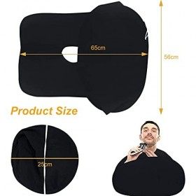 Tablier A Barbe Homme,Bavoir Rasage,Barbe Récupérateur Poil,Tablier à Barbe pour Barbe,pour Homme Cadeaux Fête des Pères,Port