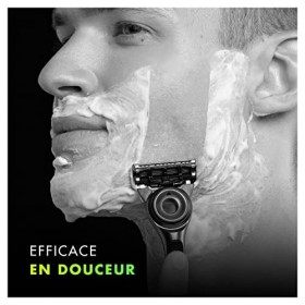 Gillette Labs Lot de 12 lames de rechange pour rasoir humide Gillette Labs pour homme avec élément de nettoyage et rasoir cha