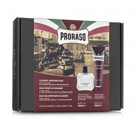 Proraso - Coffret Duo - Crème à raser & Baume après-rasage pour barbes dures