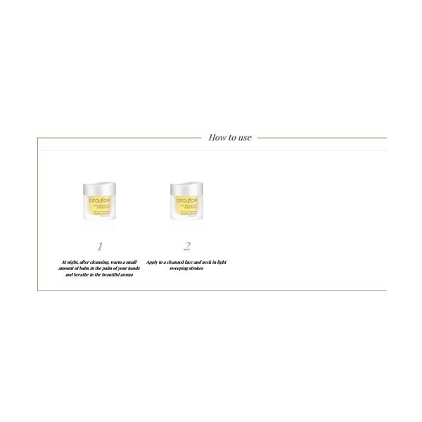 Decléor Aromessence Rose DOrient Baume de Nuit Apaisant 15 ml Crème Jour et Nuit