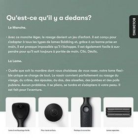 Boldking - Starter Set avec support de rasoir - Peau sensible