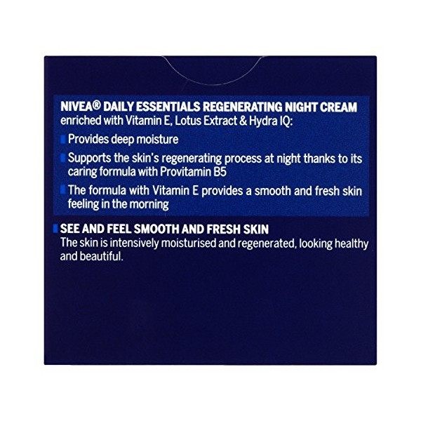 Nivea Daily Essentials Regenerating Night Cream, 50ml by Nivea Crème Jour et Nuit